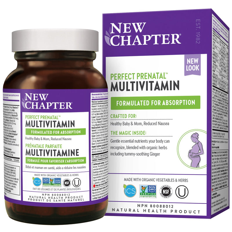 New Chapter Perfect Prenatal Multivitamin Tablets Image 1