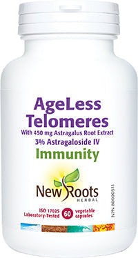 New Roots Ageless Telomeres 60 VCaps Image 1