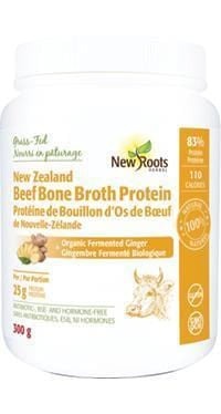 New Roots Beef Bone Broth Protein + Organic Fermented Ginger 300 g Image 1