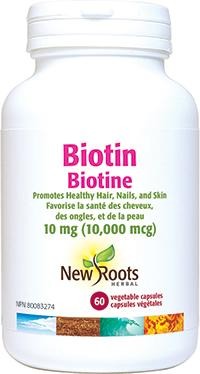 New Roots Biotin 10 mg 60 VCaps Image 1