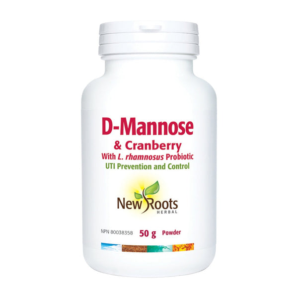 New Roots D-Mannose & Cranberry with Probiotic 50 g Image 1
