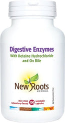 New Roots Digestive Enzymes with Betaine Hydrochloride 100 VCaps Image 1