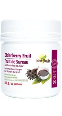 New Roots Elderberry Fruit Whole Dried Berries 50 g Image 1