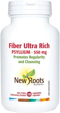 New Roots Fiber Ultra Rich Psyllium 550 mg 100 VCaps Image 1