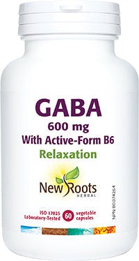 New Roots GABA 600 mg with Activated B6 VCaps Image 1