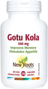 New Roots Gotu Kola 500 mg 100 VCaps Image 1