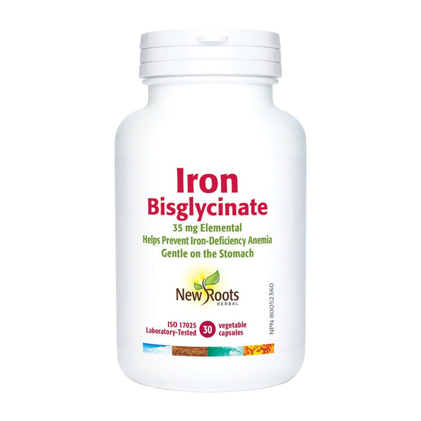 New Roots Iron Bisglycinate 35 mg 30 VCaps Image 1