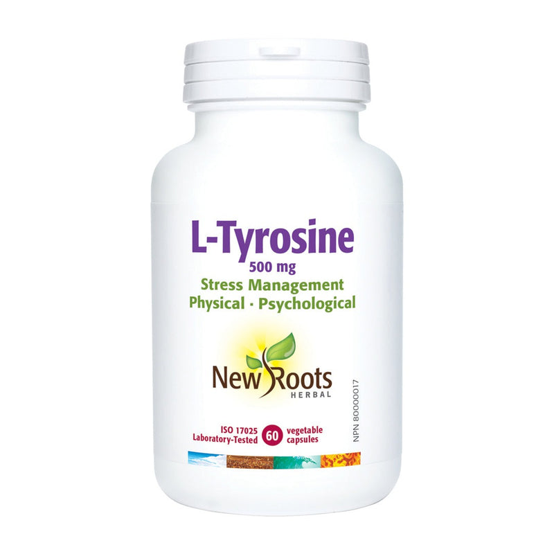 New Roots L-Tyrosine 500 mg 60 VCaps Image 1