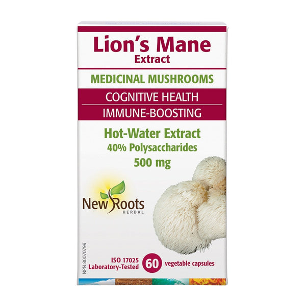 New Roots Lion's Mane Extract 500 mg VCaps Image 1