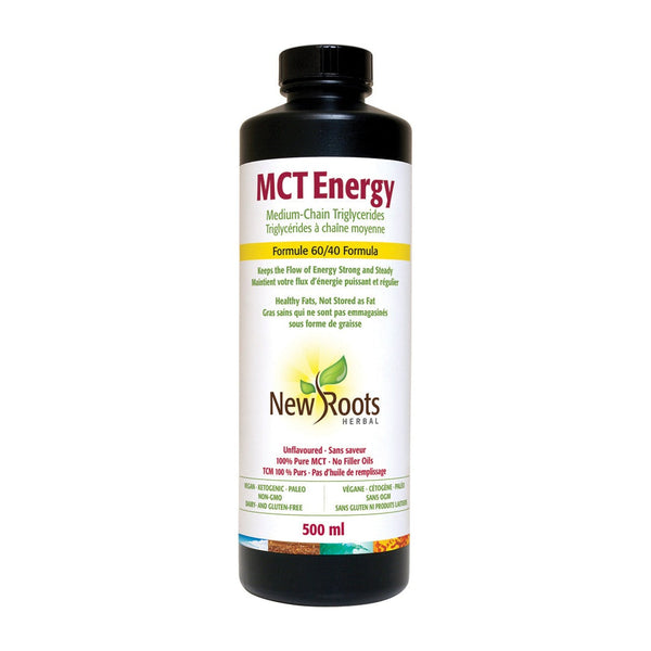 New Roots MCT Energy 60/40 Formula - Unflavoured 500 mL Image 1