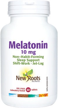 New Roots Melatonin 10 mg 60 Tablets Image 1