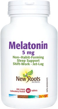 New Roots Melatonin 5 mg 60 Tablets Image 1