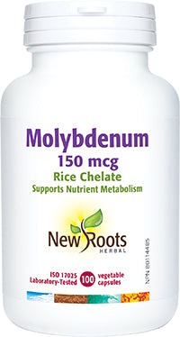 New Roots Molybdenum Rice Chelated 100 VCaps Image 1