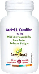New Roots N-Acetyl-L-Carnitine 750 mg 90 VCaps Image 1