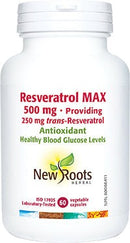 New Roots Resveratrol Max 500 mg 60 VCaps Image 1