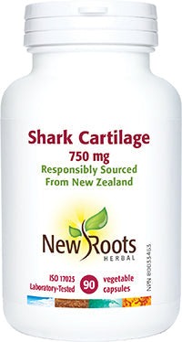 New Roots Shark Cartilage 750 mg 90 VCaps Image 1