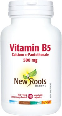 New Roots Vitamin B5 Calcium D‑Pantothenate 500 mg 100 VCaps Image 1