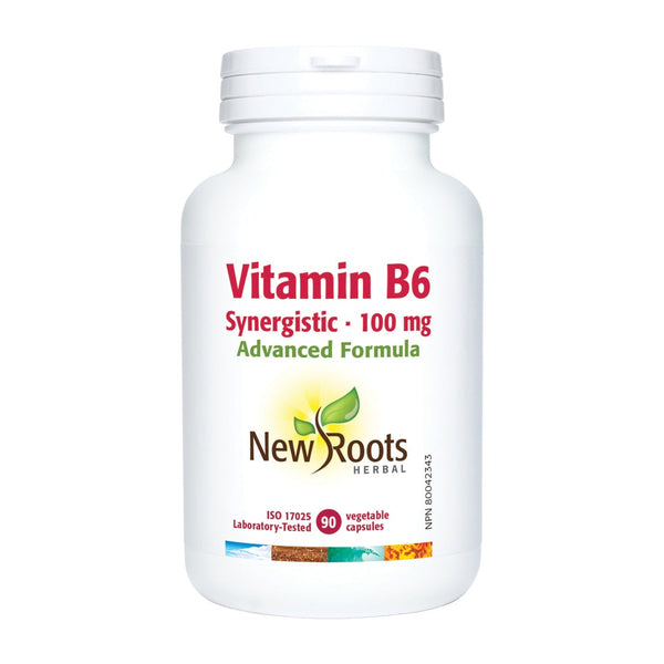 New Roots Vitamin B6 Synergistic 100 mg 90 VCaps Image 1