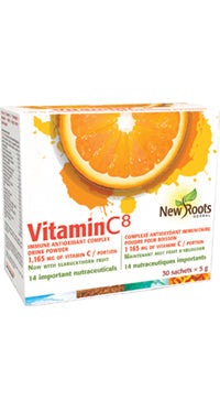 New Roots Vitamin C8 1165 mg 30 x 5 g Sachets Image 1
