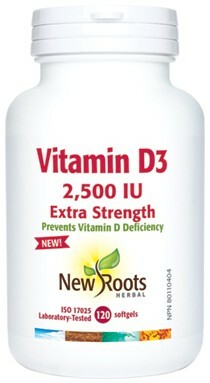 New Roots Vitamin D3 2500 IU Extra Strength Softgels Image 2