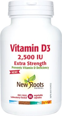 New Roots Vitamin D3 2500 IU Extra Strength VCaps Image 1