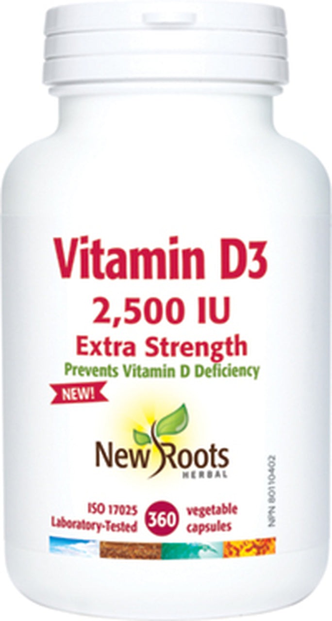 New Roots Vitamin D3 2500 IU Extra Strength VCaps Image 3
