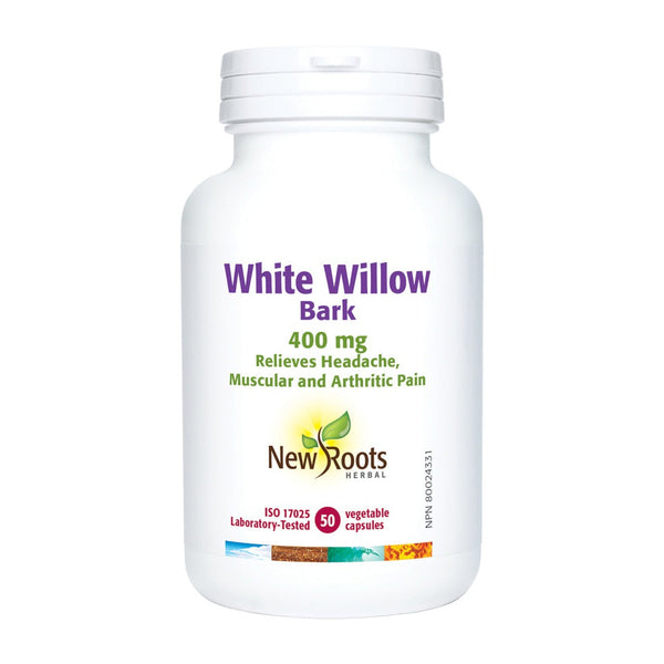 New Roots White Willow Bark 400 mg 50 VCaps Image 1
