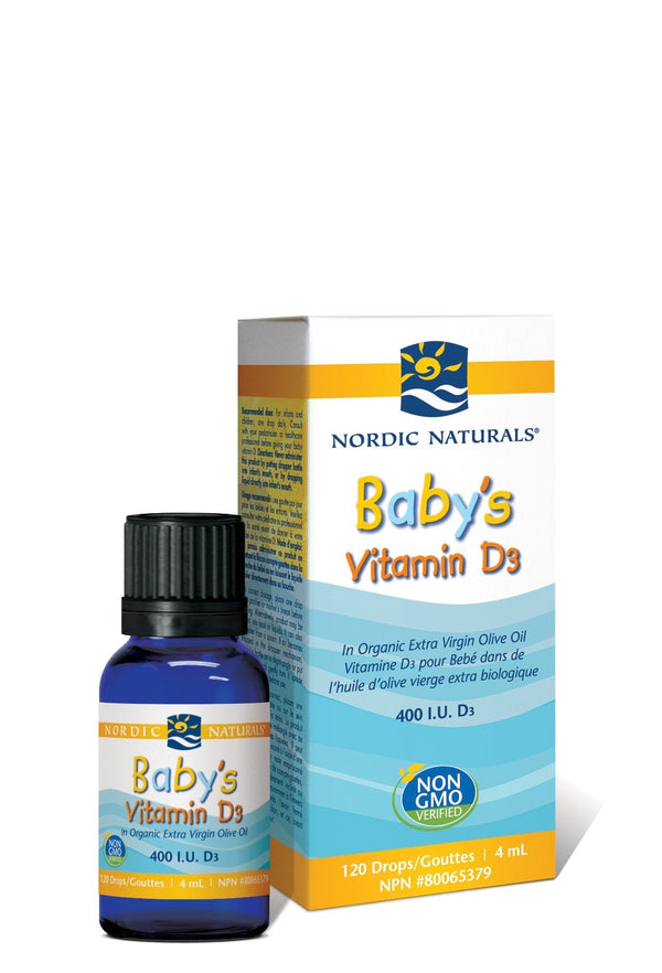 Nordic Naturals Baby's Vitamin D3 400 IU 4 mL Image 1