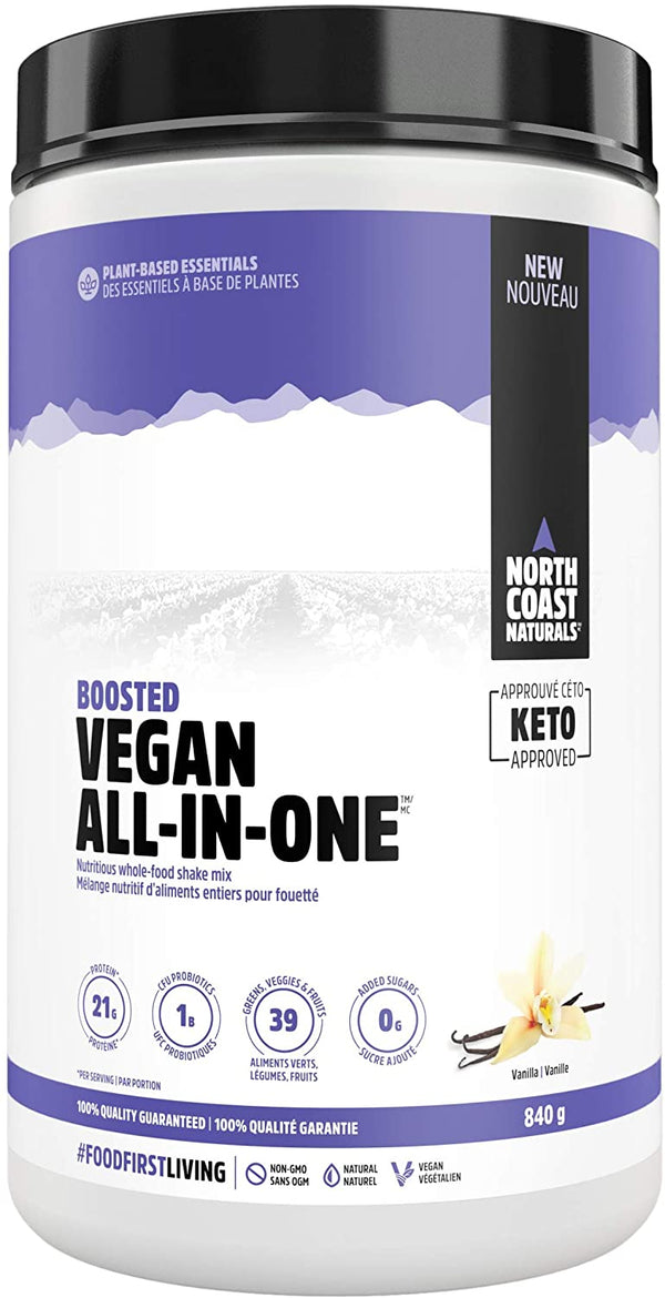 North Coast Naturals Boosted Vegan All In One - Vanilla 840 g Image 1