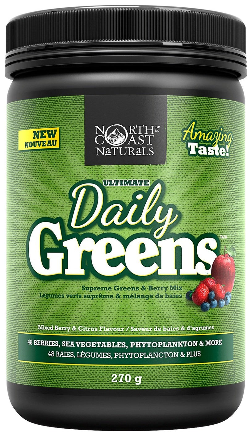 North Coast Naturals Ultimate Daily Greens - Mixed Berry & Citrus 270 g Image 1