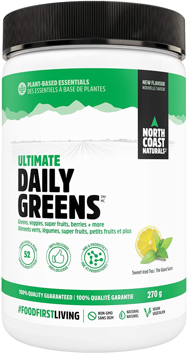 North Coast Naturals Ultimate Daily Greens - Sweet Iced Tea 270 g Image 1