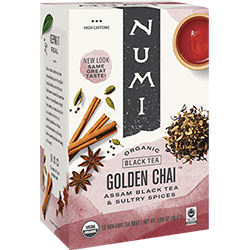 Numi Organic Black - Golden Chai 18 Tea Bags Image 2