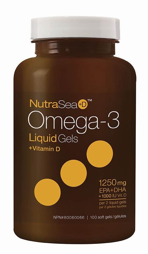 NutraSea+D Omega-3 Liquid Gels + Vitamin D 1250 mg Softgels Image 2