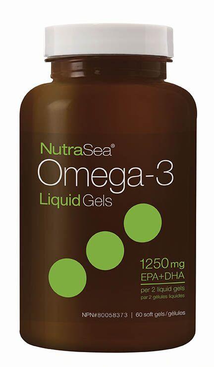 NutraSea Omega-3 Liquid Gels 1250 mg Softgels Image 3