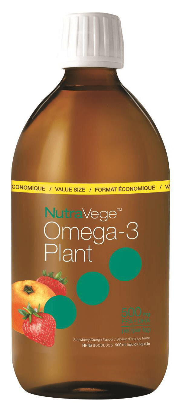 NutraVege Omega-3 Plant 500 mg - Strawberry Orange Image 2