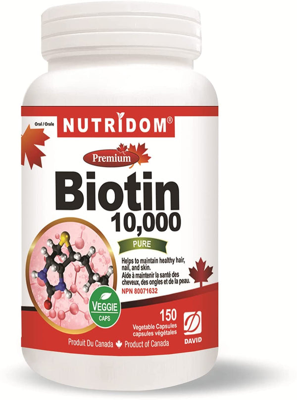 Nutridom Biotin 10000 mcg (150 VCaps)