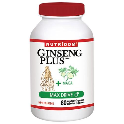 Nutridom Ginseng Plus Max Drive + Maca 60 VCaps Image 1