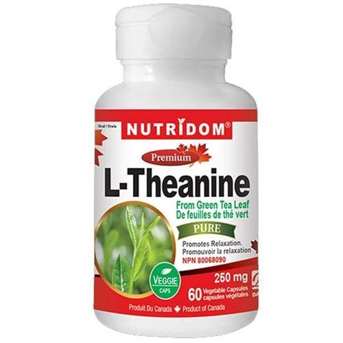 Nutridom L-Theanine 250 mg 60 VCaps Image 1