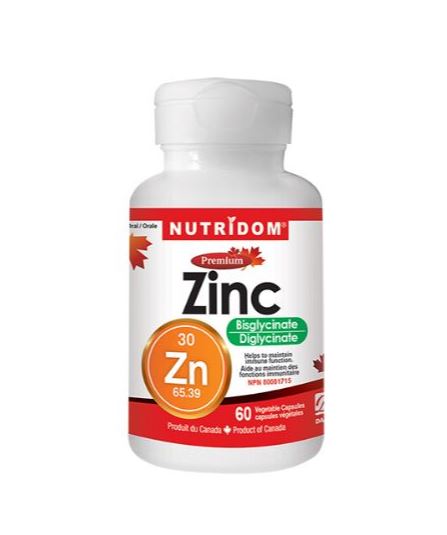 Nutridom Premium Zinc 60 VCaps Image 1