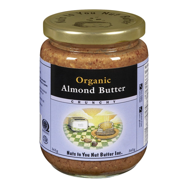 Nuts to You Nut Organic Almond Butter - Crunchy 365 g Image 2