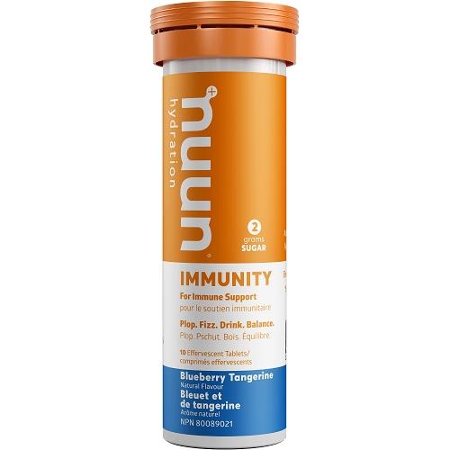 Nuun Hydration Immunity 10 Tablets - Blueberry Tangerine Tubes Image 1