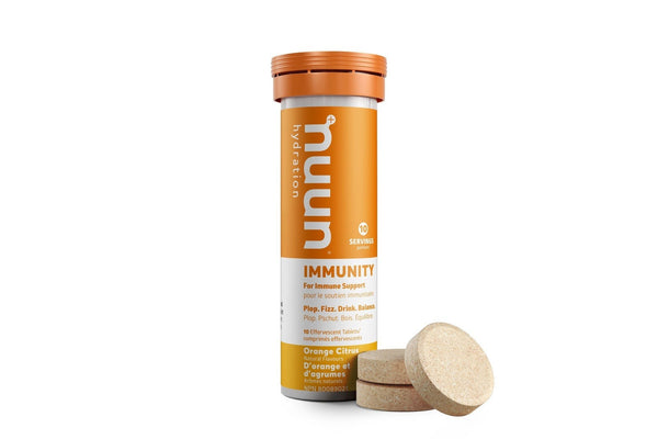 Nuun Hydration Immunity 10 Tablets - Orange Citrus Tubes Image 1