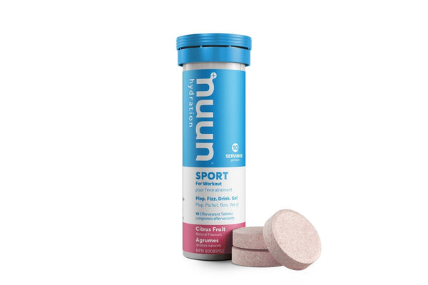 Nuun Hydration SPORT 10 Tablets - Citrus Fruit Tubes Image 1