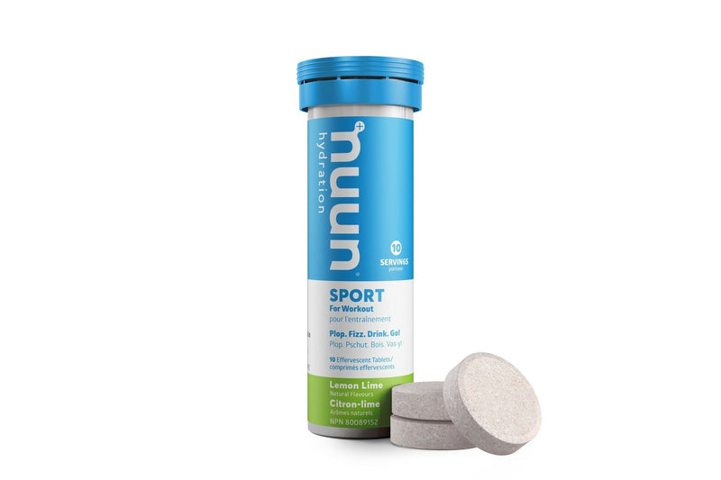 Nuun Hydration SPORT 10 Tablets - Lemon + Lime Tubes Image 1