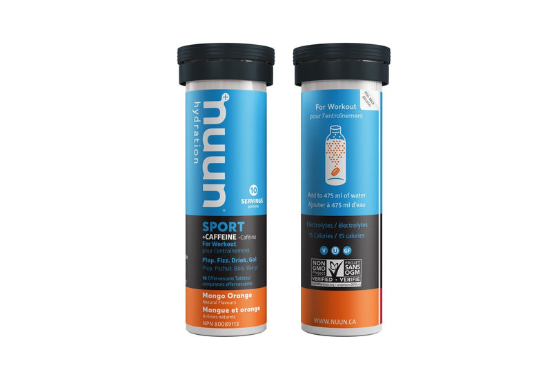 Nuun Hydration SPORT + Caffeine 10 Tablets - Mango Orange Tubes Image 4