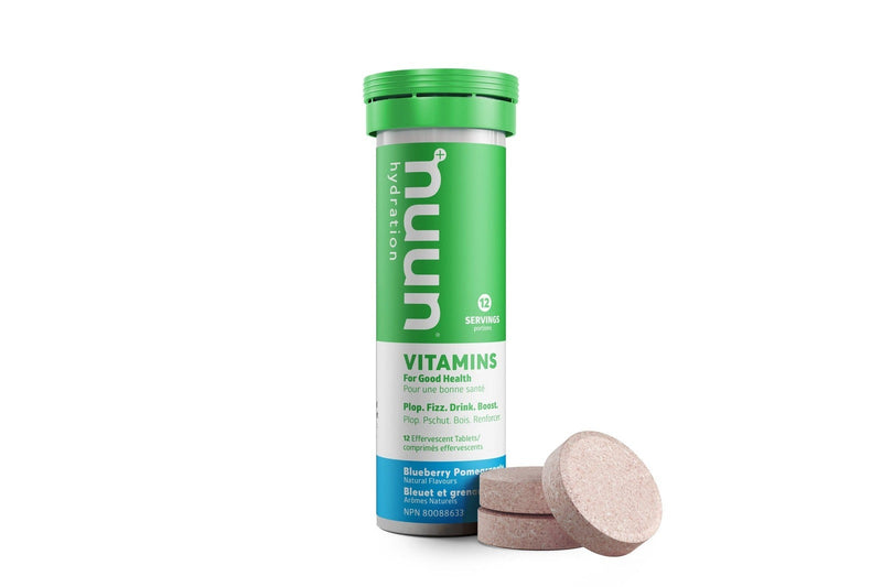 Nuun Hydration Vitamins 10 Tablets - Blueberry Pomegranate Tubes Image 1