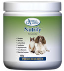 Omega Alpha Nutrify dietary supplement bottle, featuring a green and white label with nutritional information and product name.
