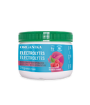 Organika Electrolytes Wild Raspberry 210g container, perfect for replenishing essential minerals and hydration after exercise.