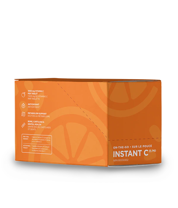 Organika Instant C Effervescent With Stevia (Box of 8)