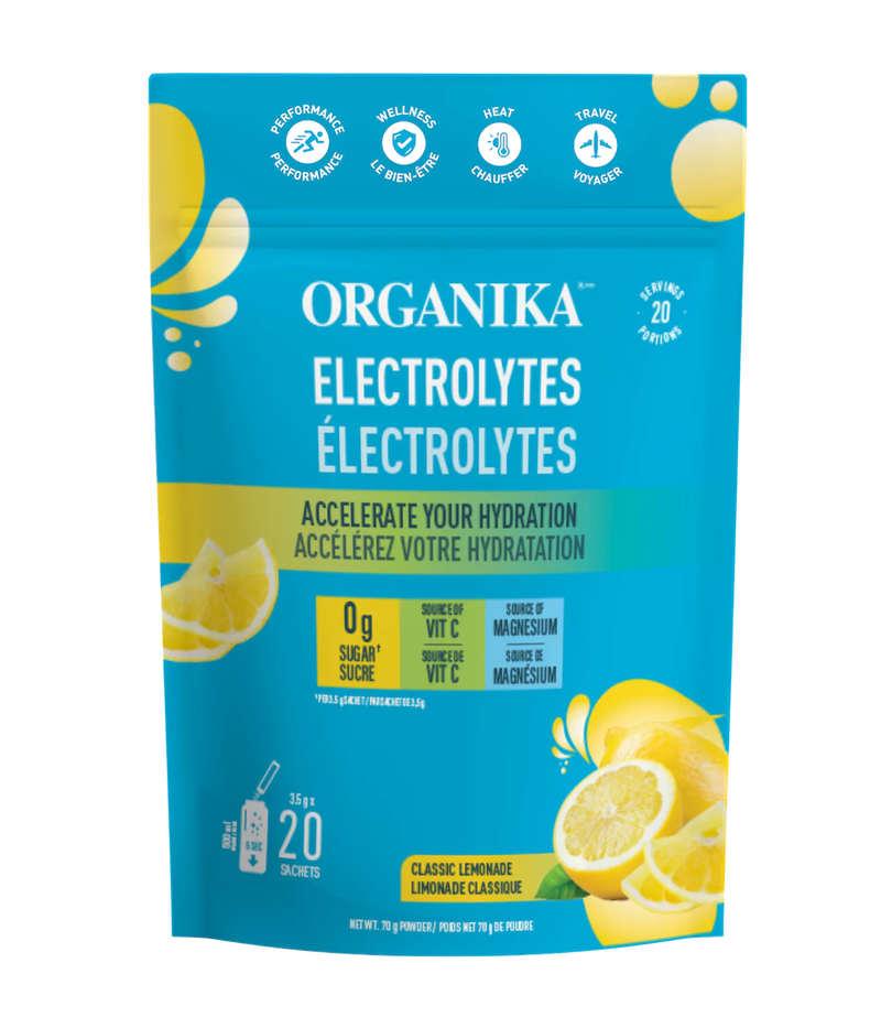 Organika Electrolytes 3.5 g - Classic Lemonade (20 Sachets)